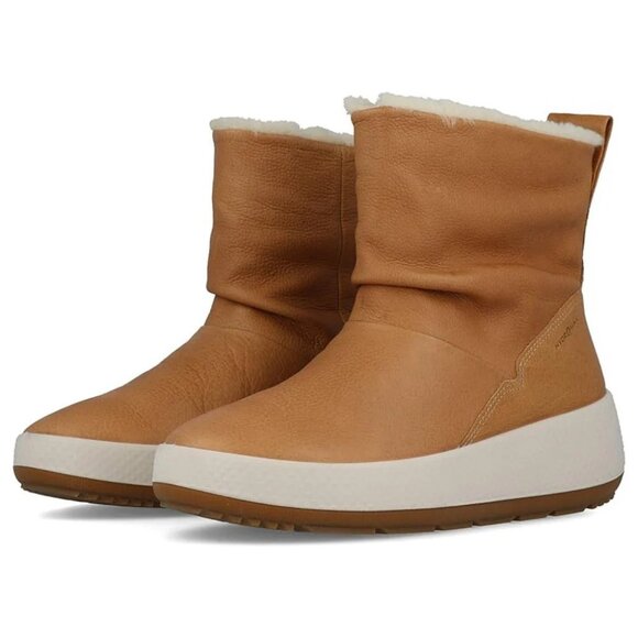Ecco Ukiuk 2.0 Volluto Leather Shearling Casual Winter Cold Weather Boot Shoes - Picture 1 of 12